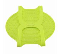 Adfaga Tapis de levage de dinde en silicone robuste, anti-adhésif, passe au four, pour rôtissoire de volaille, pour Thanksgiving, Noël, cuisine, rouge, orange, vert, 23,2 x 12,4 po (Verte)