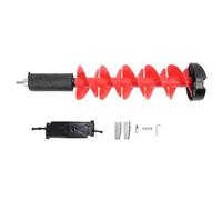 Adfaga Tarière à Glace Foret électrique de 8 Pouces avec Dispositif Flottant Construction en Nylon pour la pêche sur Glace en eaux Profondes Rouge 28 Pouces Comprend Une clé de Pro