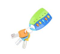 Adfaga Télécommande Intelligente pour Voiture, Musicale et éducative, pour Les Tout-Petits (garçons et Filles), Rose et Bleue, en Plastique sûr, sans Danger, 10 x 6 cm (Bleue)