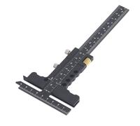Adfaga Tolaire en forme de bois en forme de bois en aluminium Aluminium Tool 0 100 mm 0 210 mm Marquage de précision de gamme pour les projets de bricolage de menuiserie