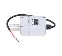 Adfaga Transmetteur numérique de pression du vent 4 20 mA DC 24 V Capteur de pression différentielle avec affichage LED Boîtier en alliage d'aluminium pour surveillance du débit d' (0-4Bon)