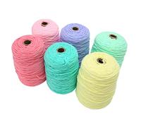 Adfaga Tufting Yarn Tapis tricot de fil Trifting Tapis fabrication du fil 6 rouleaux 437 yards Porgus de bricolage résistant à la bricolage Résistant Résistant Soft Durable Fil