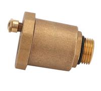Adfaga Valve de ventilation automatique en laiton G1/2, haute température, antirouille, unidirectionnelle, pour systèmes de chauffage hydronique, applications CVC, construction en