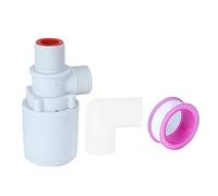 Adfaga Vanne de contrôle automatique du niveau d'eau, robinet à bille flottant G3/4 pouces, robinet à flotteur de réservoir d'eau en plastique pour piscines, tours d'eau, usage ind