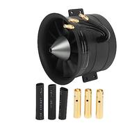 Adfaga Ventilateur canalisé EDF de 80 mm, 12 pales avec moteur sans balais de 2000 KV, système de refroidissement haute puissance pour avion RC, drone, modèle UAV, avion d'aviation (CW)