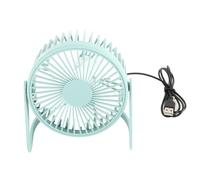Adfaga Ventilateur de bureau USB, moteur sans balais silencieux, mini ventilateur de table portable à grande vitesse pour bureau, maison, voiture, voyage avec cordon étendu, boîtie (Bleu clair)