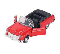 Adfaga Voiture de Sport décapotable en Alliage métallique à l'échelle 1:32, alimentée par Piles, au Design réaliste et aux mouvements fluides, pour collectionneurs Adultes. (Rouge)