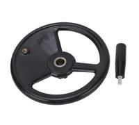 Adfaga Volant de fraisage Volant de tour Volant rotatif 250 mm Volant de machine-outil rond en plastique d'ingénierie durable pour meuleuses Fraiseuses Tours avec diamètre d'arbre