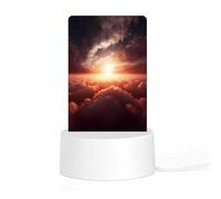 ADFGYERH Sun Sunrise Nuage Veilleuse en acrylique facile à installer, interface USB, lampe pour restaurant, bar, café, décoration de chambre