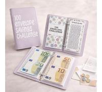 Adftccp Livre De Défi D’épargne Pour Organisation Budgétaire, Classeur Budget Avec Enveloppes Espèces Et Défis Hebdomadaires, Suivi Des Dépenses Pour Maison Travail Et Études (C)