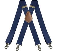 ADGCFKOP Bretelles, boucle de crochet d'oreille réglable en bronze à quatre clips(X Shaped Ear Hook Navy Blue)