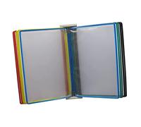 ADGCFKOP Présentoir de Catalogue, 10 Panneaux Double Face, système de référence Mural au Format Lettre A4, for Bureaux, ateliers, salles d'exposition, réceptions d'hôtel (Couleur : Gris)(Color)