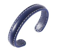ADGJL Bracelet Cuir Homme Manchette,Punk Mode À La Main Minimalisme Bleu Marine Corde Bracelet Manchette Vintage Bracelets Classique Bijoux pour Femmes Hommes Couple Cadeau Personnalisé