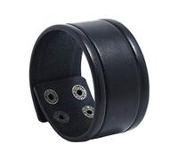 ADGJL Bracelet en Cuir Nordique Tressé À La Main pour Femme - Cool Mode Punk Minimaliste Large Bijoux Noir pour Hommes et Femmes - Cadeau d'Anniversaire