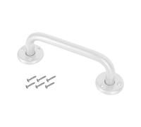 ADGO Antaba Support Main Courante de Salle de Bain 30 cm, Barre Anti-dérapante Barre pour Montage Mural Salle de Bain Toilette Douche Toilette Couloir, Blanc, 1 pièce