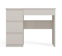 ADGO - Bureau Coloris Cachemire - Mijas avec Tiroirs - Informatique avec Espace de Rangement - pour Chambre d’Enfant, Ado, à Domicile - 51x98x76 cm - Côté Gauche