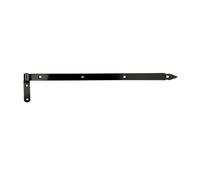 ADGO - Charniere - Penture De Porte Noire - Charnière Pour Porte En Bois Intérieure/Extérieure - Pour Portes, Volets Ou Portails - Résistante Aux Intempéries - 400mm Noir