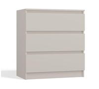 ADGO - Commode avec Tiroirs - Buffet de Salon Malwa - pour Chambre à Coucher, Chambre d’Enfant, Ado, Entrée - 3 Tiroirs Spacieux - Cachemire - 70x40x75cm