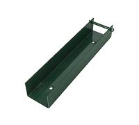 ADGO Fixation Murale, béton en C, Pied de clôture, Fixation en tôle de 1,5 mm d'épaisseur, Fixation vissée sur Le Poteau, systèmes de clôture (55 x 250 cm, Vert)