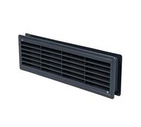 ADGO, Grille D'aération Pour Porte, Grille D'aération Pour Porte de WC, Maison et Cuisine, Salle de Bain Avec Grille de Protection, Idéale Pour Les Salles de Bain - 11,5x43cm, Anthracite