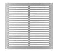 ADGO Grille tubulaire en aluminium composite 3 mm - Résistant aux intempéries - Installation extérieure ou intérieure - Dimensions intérieures : 25 x 25 cm - Dimensions intérieures : 21 x 21 cm