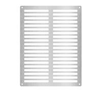 ADGO Grille tubulaire en aluminium composite 3 mm - Résistant aux intempéries - Installation extérieure ou intérieure - Dimensions intérieures : 30 x 40 cm - Dimensions intérieures : 26 x 36 cm