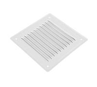 ADGO - Grille Ventilation, Aération, Rectangulaire 20x20 cm - Métal Plat avec Grille Fine - Extérieure à Visser - Empêche l’Entrée de la Pluie et de la Neige - Acier Inoxydable - Blanche