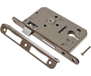 ADGO Jania Serrure à Mortaiser pour Porte avec Cylindre 60/50 mm, Serrure Universelle avec un Levier pour Chaque Type de Porte, Mécanisme de Verrouillage Simple, Droite ou Gauche, 1 pièce