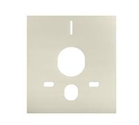 ADGO Joint de WC suspendu pour cuvette - Tapis insonorisé pour WC ou bidet - Joint en mousse - Beige (1 pièce)