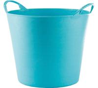 RED HOG Container Bucket Basket Flexible Flexi Multifunctional, Ecurie, Jardin, Garage, Alimentation Animale, Stockage, Transport, Arrosage, Lavage, Résistance 120 kg, 34x29,5x26,5cm 26L Turquoise