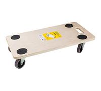 ADGO Plate-Forme de Transport Rectangulaire 575 x 300 x 115 mm, MDF, Capacité de Charge Jusqu'à 200 kg, Tapis de Transport pour Meubles Transportable pour Le Remodelage Mobile, 1 pièce