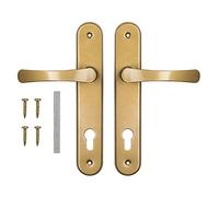 ADGO Set de poignée de porte 90 - Poignée de porte gauche et droite - Poignée de porte en aluminium et acier galvanisé