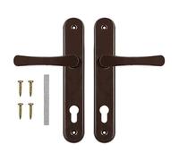 ADGO Set de poignée de porte 90 - Poignée de porte gauche et droite - Poignée de porte en aluminium et acier galvanisé