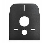 ADGO Tapis d'insonorisation pour cuvette de WC ou bidet en mousse scellée suspendue côté coupé noir (1 pièce)