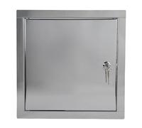 ADGO - Trappe de Visite 30 x 30, Porte de Visite, Trappe de Service pour Inspection et Recouvrement, Métal, Montage Horizontal et Vertical - Acier inoxydable, avec serrure