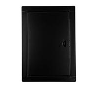 ADGO - Trappe de Visite 40x50, Porte de Visite, Trappe de Service pour Inspection et Recouvrement, Métal, Montage Horizontal et Vertical - Noir, avec fermeture à cliquet