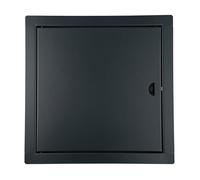 ADGO - Trappe de Visite 50x50, Porte de Visite, Trappe de Service pour Inspection et Recouvrement, Métal, Montage Horizontal et Vertical - Graphite, avec fermeture à cliquet