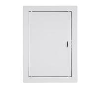 ADGO - Trappe de Visite 50x60, Porte de Visite, Trappe de Service pour Inspection et Recouvrement, Métal, Montage Horizontal et Vertical - Blanc, avec fermeture à cliquet