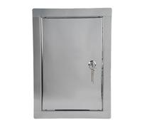 ADGO - Trappe de Visite 50x60, Porte de Visite, Trappe de Service pour Inspection et Recouvrement, Métal, Montage Horizontal et Vertical - Acier inoxydable, avec serrure