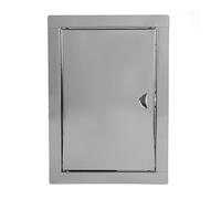 ADGO - Trappe de Visite 50x60, Porte de Visite, Trappe de Service pour Inspection et Recouvrement, Métal, Montage Horizontal et Vertical - Acier inoxydable, avec fermeture à cliquet