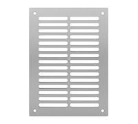 ADGO Tubond Grille en aluminium composite de 3 mm,Argenté brossé,Résistant aux intempéries,Installation extérieure ou intérieure,Dimensions extérieures (20x30),Dimensions intérieures (16x26)