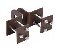 ADGO, Verrous à Pêne, Haspes, Verrous de Serrure - Verrous Pour Cadenas, Verrous de Sécurité Avec Vis - Résistants Aux Influences Extérieures - 40mm