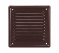 ADGOGrille d'aération rectangulaire 14x14 cm - Grille extérieure - Vétiver métallique - Grillage pour moustiquaire - Grille murale en filet