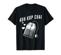 Adh Kop Chai Funny Sindhi Sayings Humor Tea Lovers Memes T-Shirt