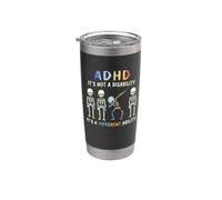 Adhd ce n'est pas un handicap, c'est une capacité différente Gobelet isotherme en acier inoxydable double paroi
