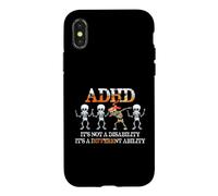 ADHD It's Not Disability It's A Different Ability Skeleton Coque pour iPhone X/XS