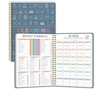 Adhd Planificateur de nettoyage, planificateur et liste de contrôle pour | Housse étanche, suivi des tâches quotidiennes, hebdomadaires, mensuelles, trimestrielles et annuelles