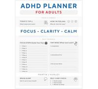ADHD Planner For Adults: Your Daily Guide to Focus, Clarity & Calm