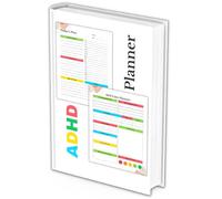 ADHD Planner: Undated, Colorful, Weekly and Daily ADHD Organization Journal for Productivity, Time & Money Management with Mood Tracker, Gratitude & Reflection Prompts for Adults