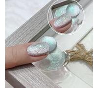 ADHERE Série Aurora Œil de Chat - 1 pce UV LED Vernis à ongles gel œil de chat à paillettes holographiques magnétiques, pour salon de manucure DIY 5g (Polaris)